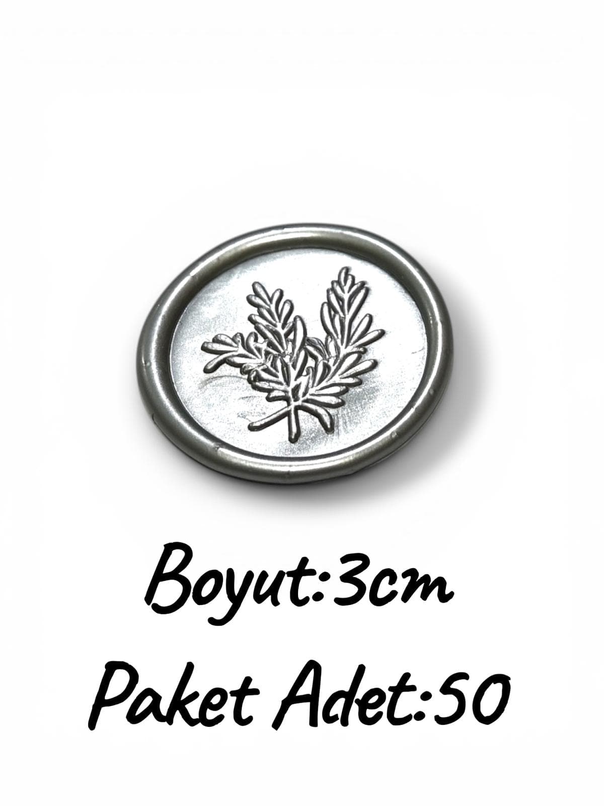 Mühür 3cm (Altın-Gümüş) 2