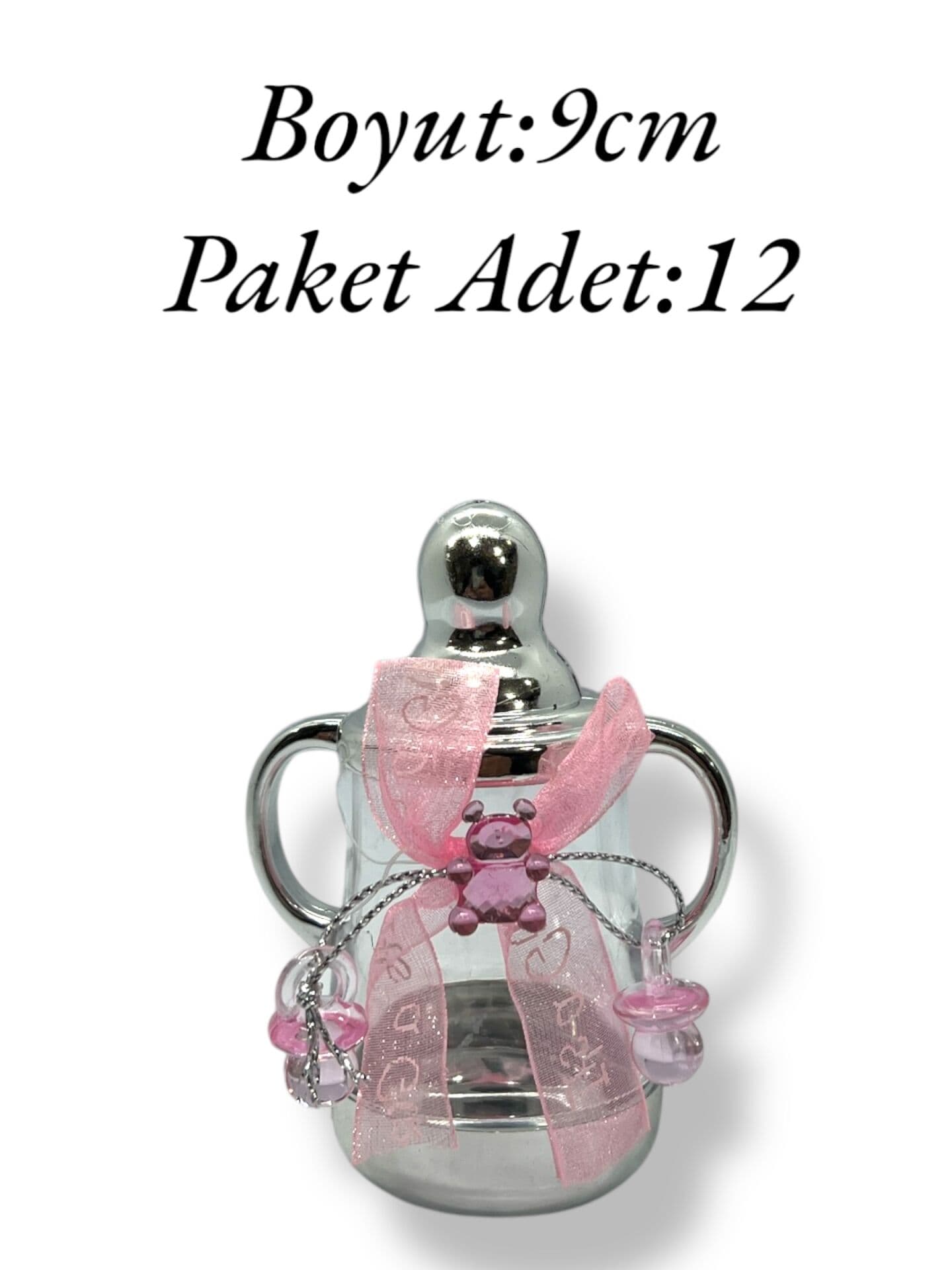 Plastik Biberon Gümüş