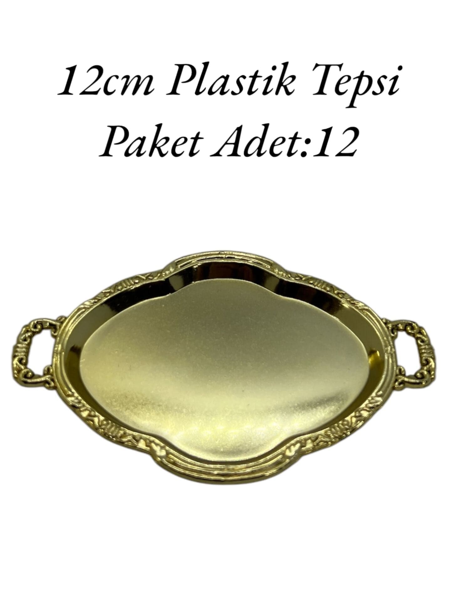 Plastik Tepsi Gold
