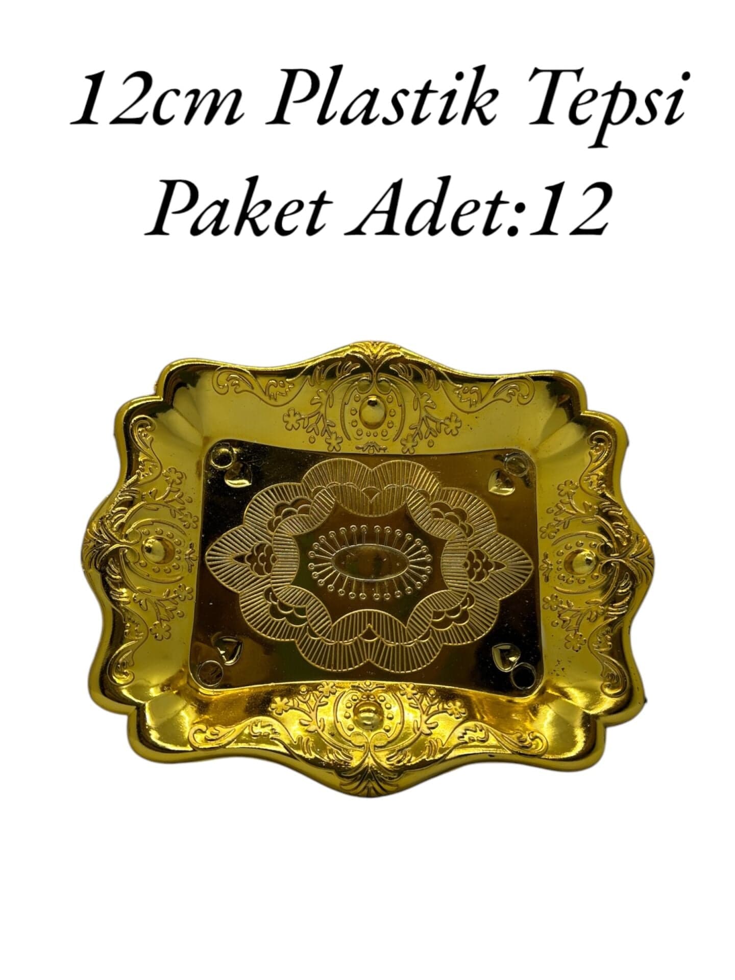 Plastik Tepsi Gold