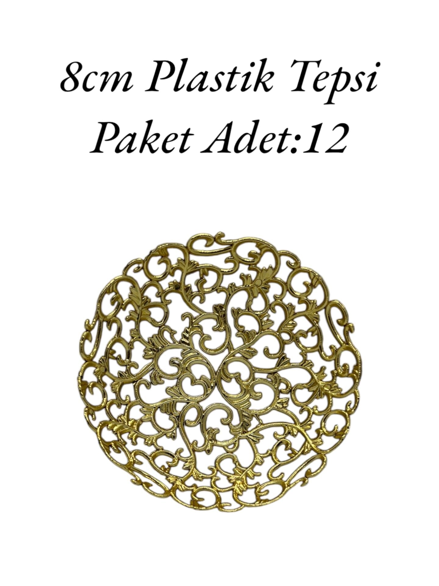 Plastik Tepsi Gold