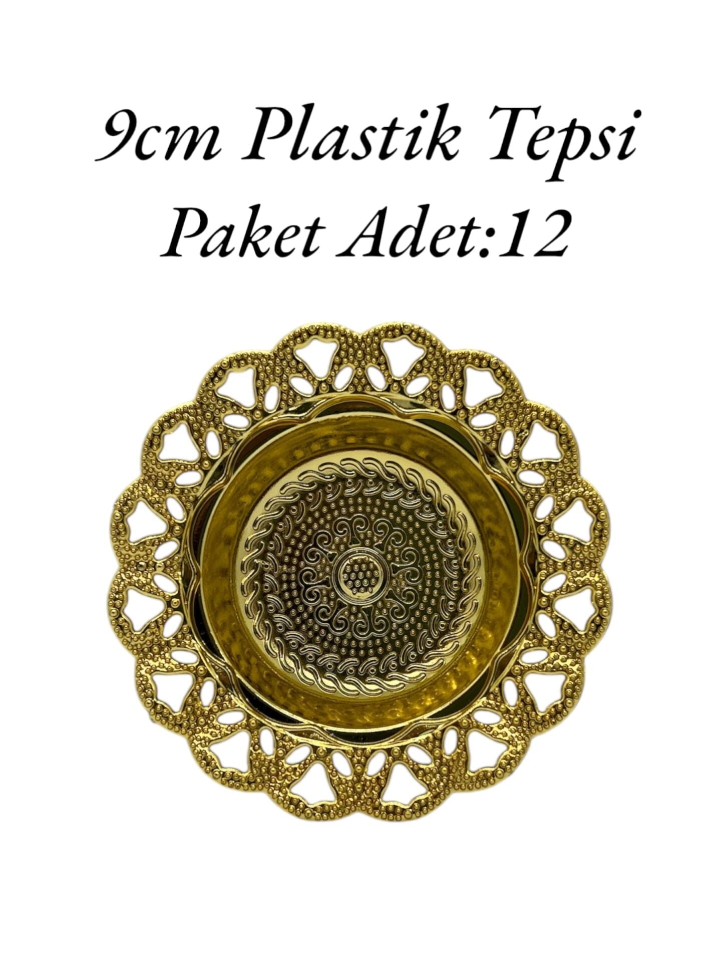 Plastik Tepsi Gold